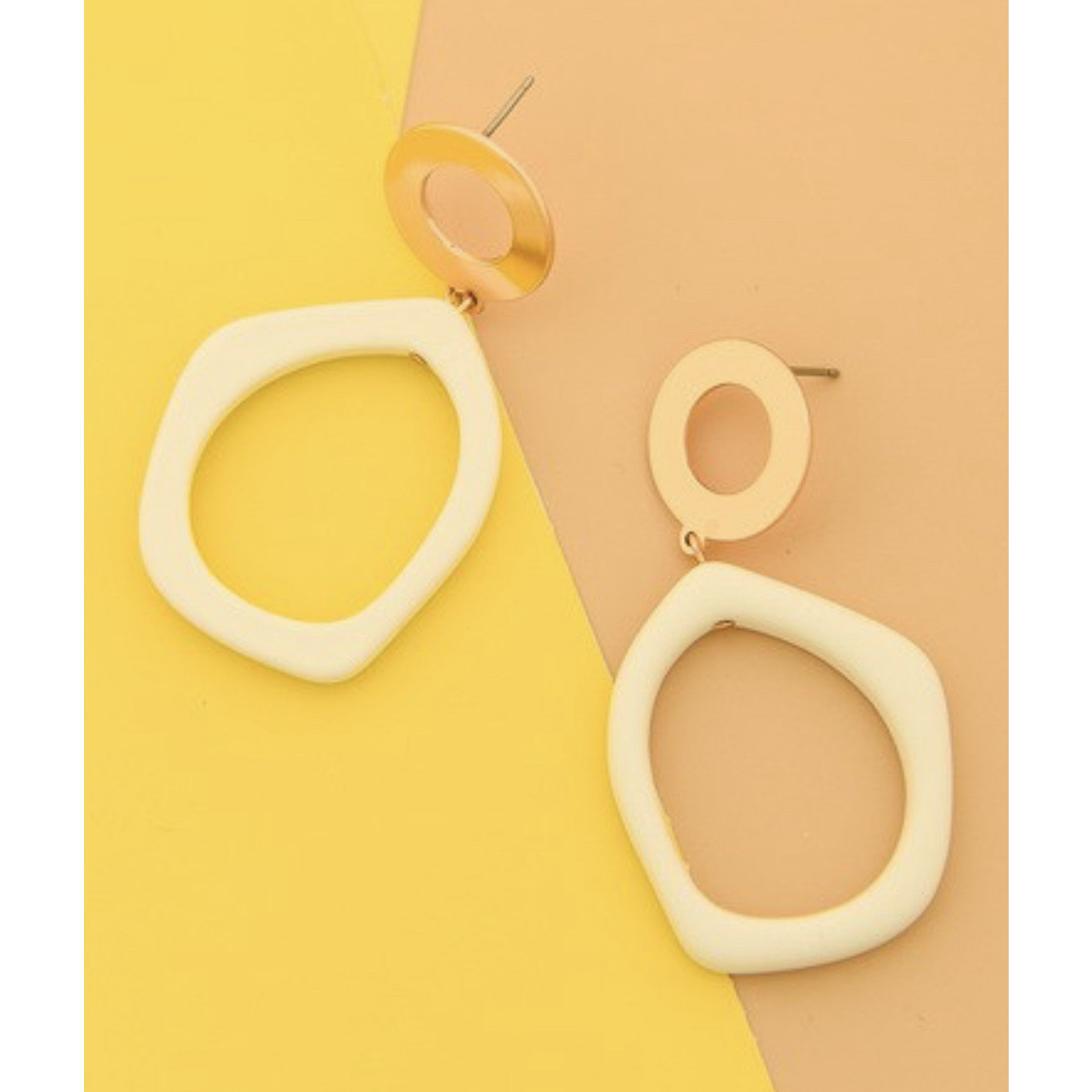Josslyn Off-Circle Clay Earrings