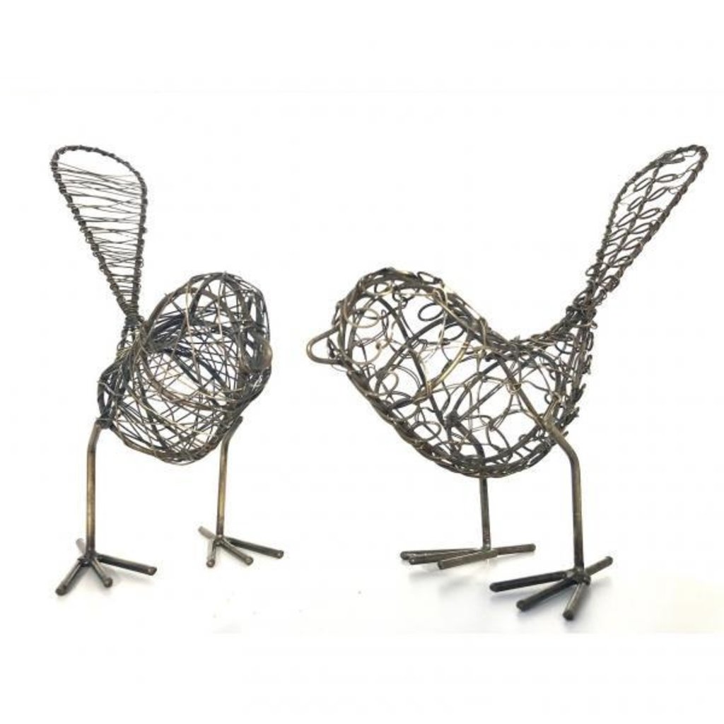 Mira Fair Trade Antiqued Wire Bird