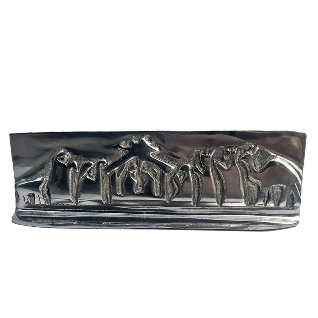 Women of the Cloud Forest Aluminum Relief Wide Nativity Scene