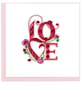 Quilling Card Love Lettering Quilled Card