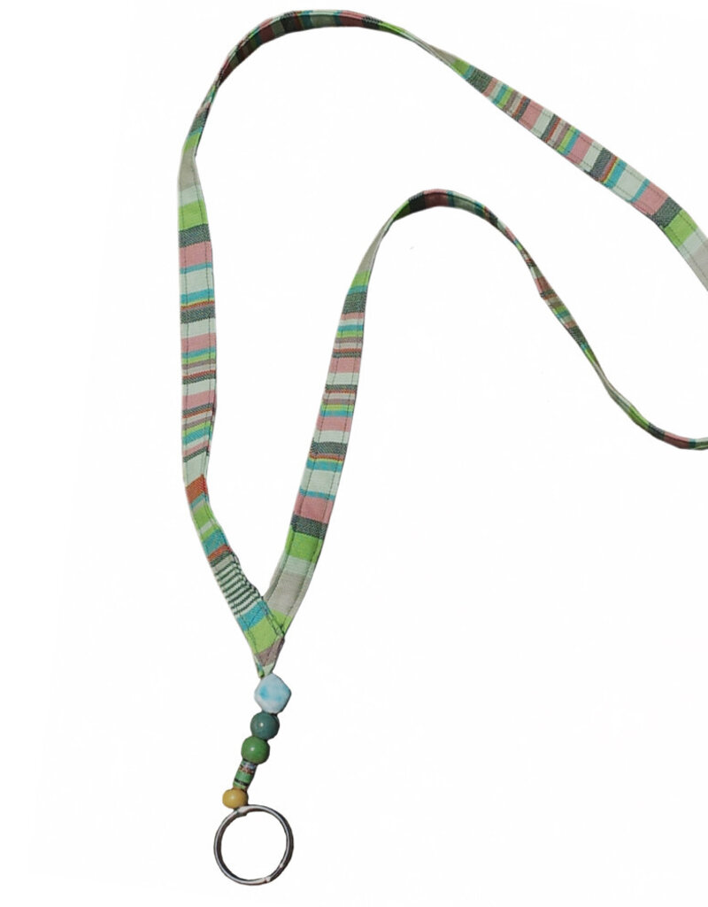 Creation Hive Kikoy & Clay Bead Lanyard