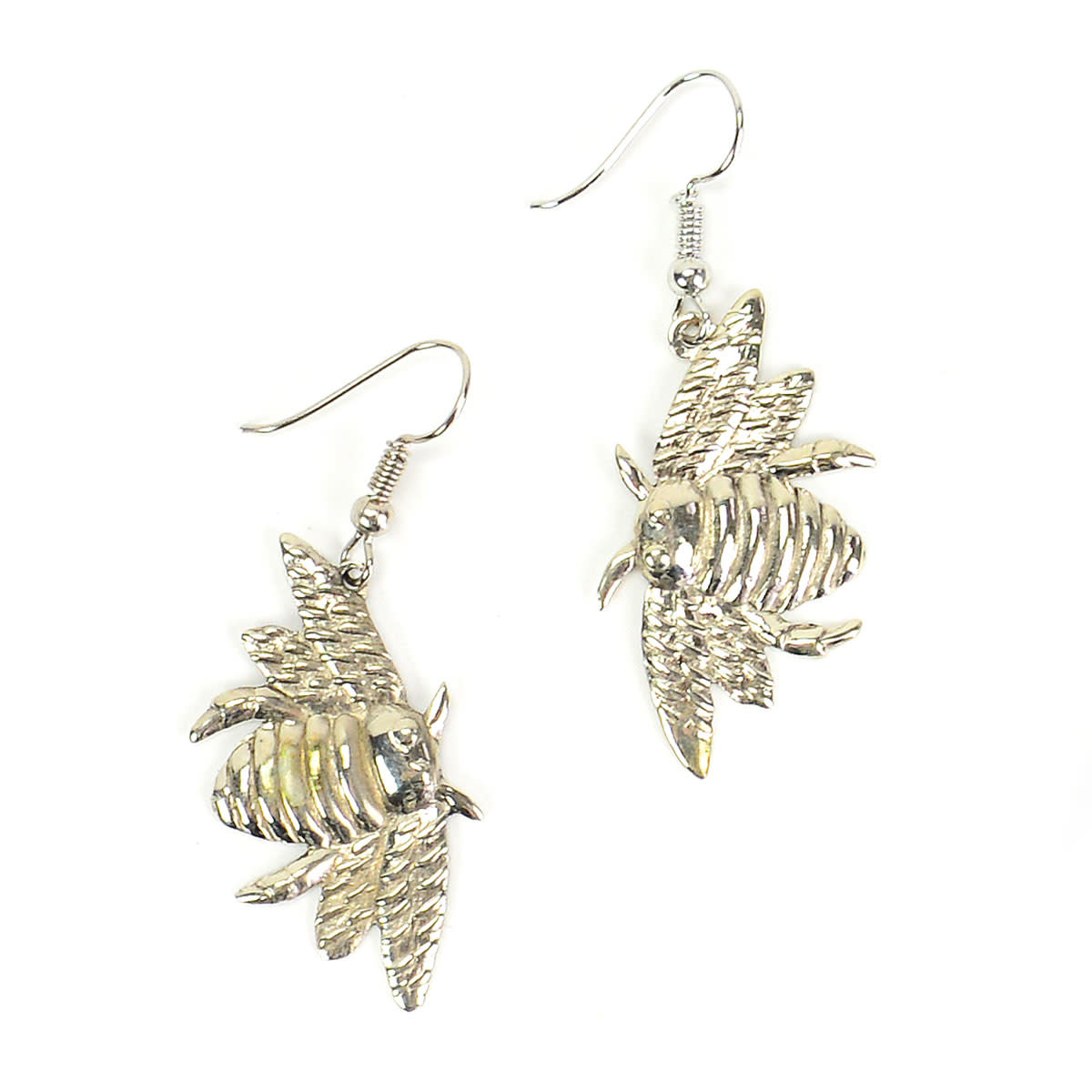 bumble bee earrings silver