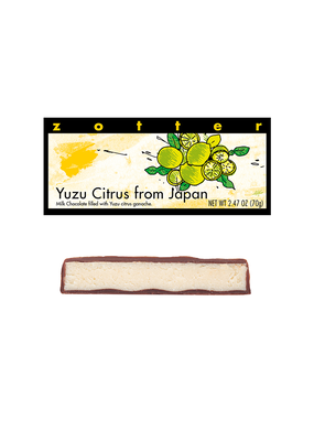 Zotter Chocolate Yuzu Citrus Hand-Scooped Chocolate