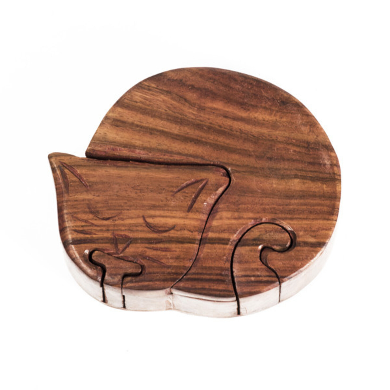 Matr Boomie Cat Wooden Puzzle Box