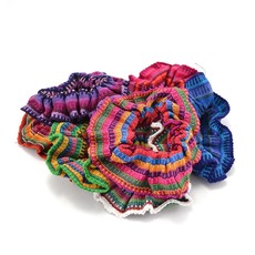 Lucia's Imports Colorful Ikat Fabric Scrunchie