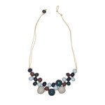 Creation Hive Cool Water Tones Bubble Bead Necklace