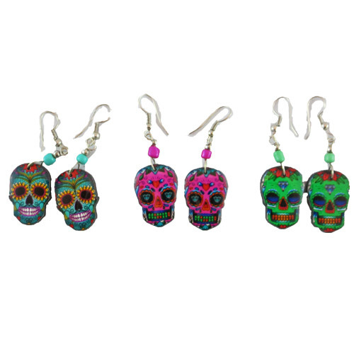 Mexican cheap skull earrings