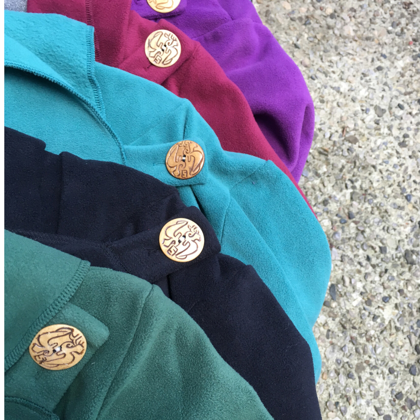 Ganesh Himal Fleece Jacket with Hood- Assorted Colors