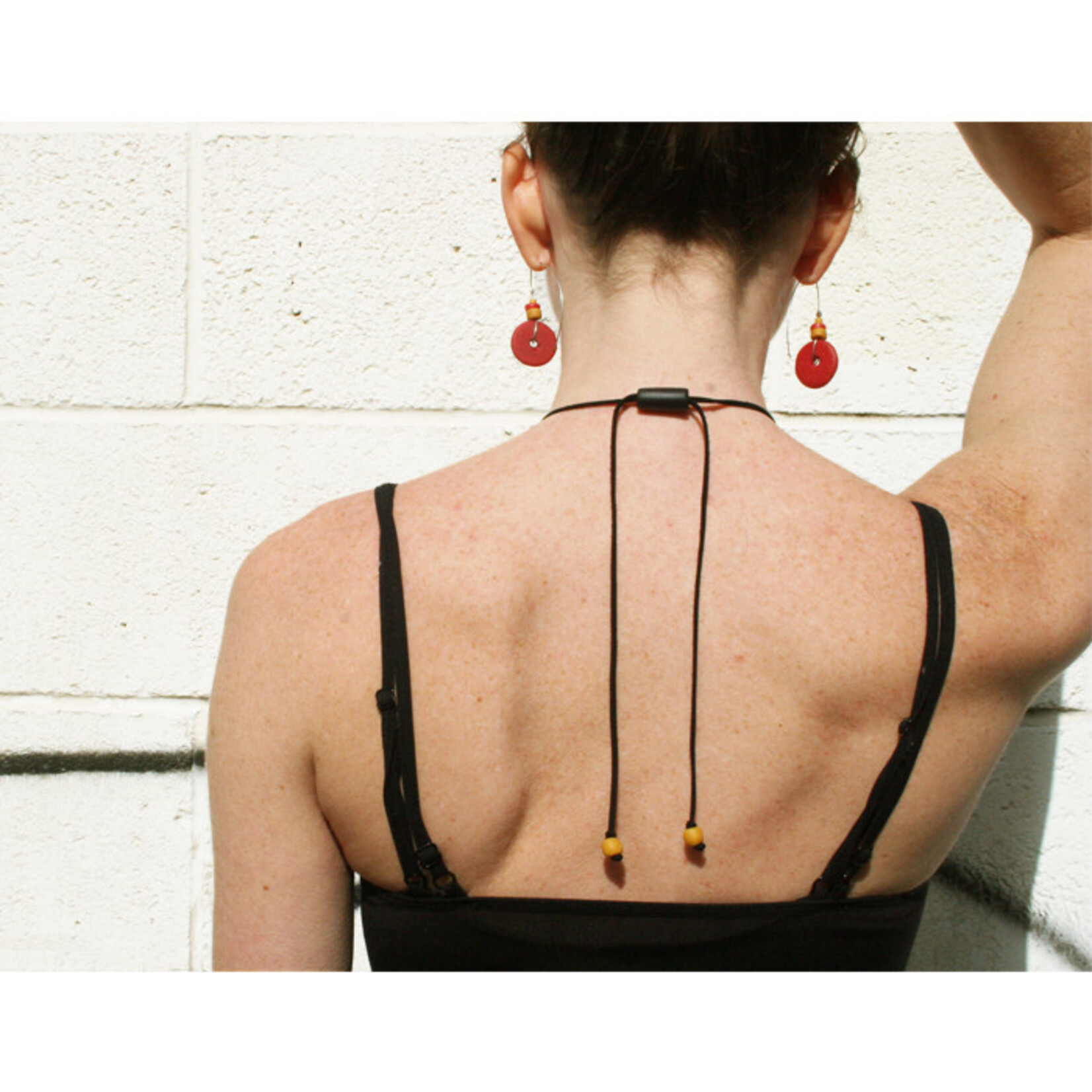 Global Mamas Full Circle: Necklace-Mustard