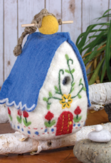 DZI Handmade Heidi Swiss Chalet Wool Felt Birdhouse