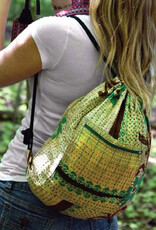 Minga Imports Kantha Drawstring Bag