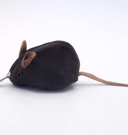 Minga Imports Leather Mouse Coin Purse