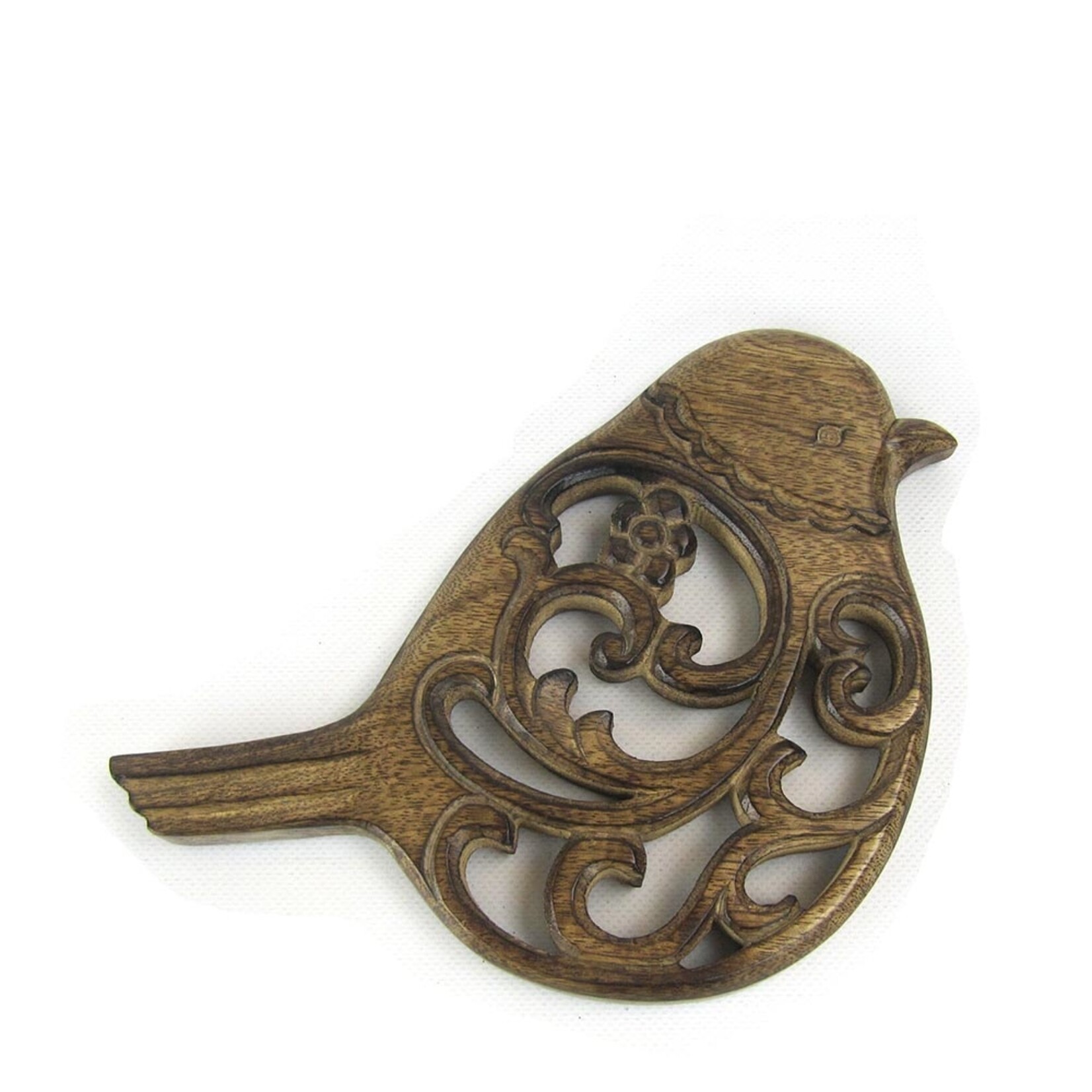 Serrv Mango Wood bird trivet