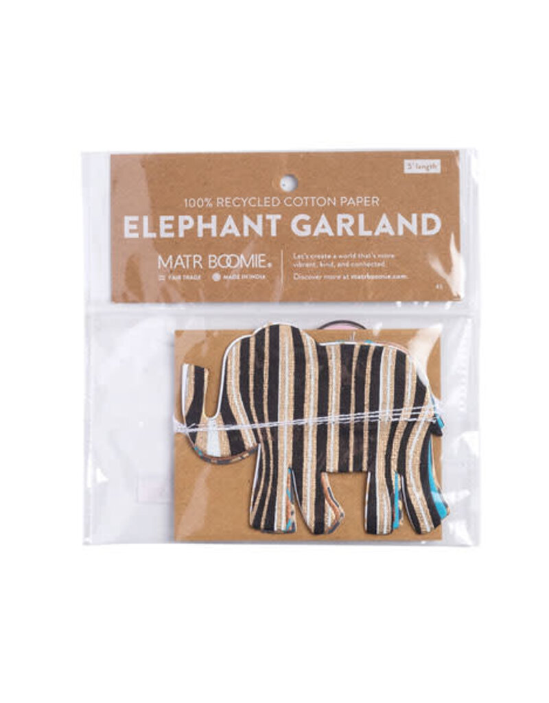 Matr Boomie Metallic Cotton Garland: Elephant