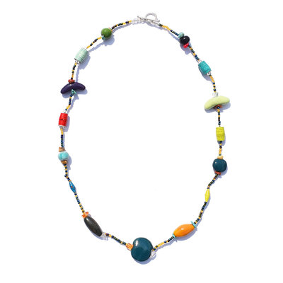 Creation Hive Mixed Bead 1-Strand Necklace