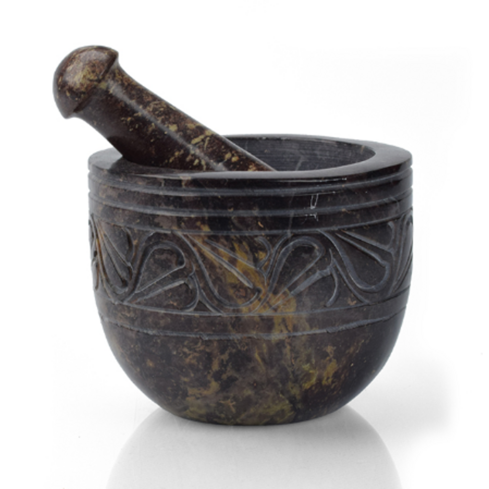 Serrv Mortar & Pestle Carved Gorara Stone