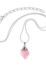 Minga Imports Rose Quartz Mineral Necklace