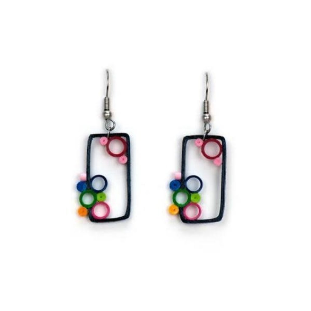 Quilling Card Out Of The Box Brights Quilled Paper Earring Global Gifts