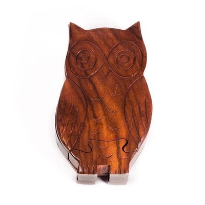 Matr Boomie Owl Wooden Puzzle Box
