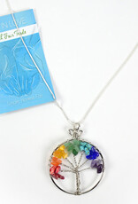 Minga Imports Rainbow Tree of Life Necklace