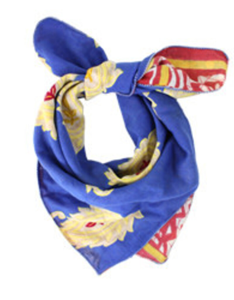 World Finds Sari Chic Recycled Cotton Bandana