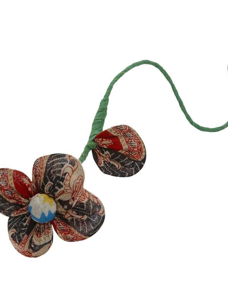 Ten Thousand Villages Recycled Sari Flower