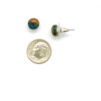 Dunitz & Co Round Stud Assorted Glass Earrings