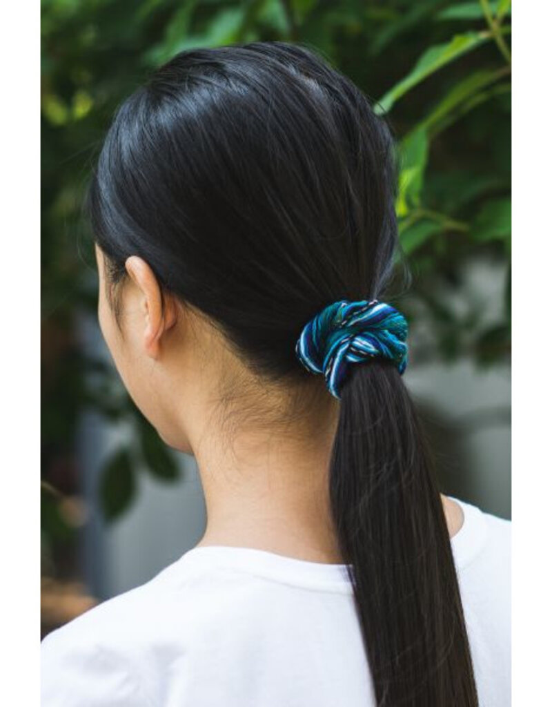 Lucia's Imports San Antonio Woven Hair Scrunchie