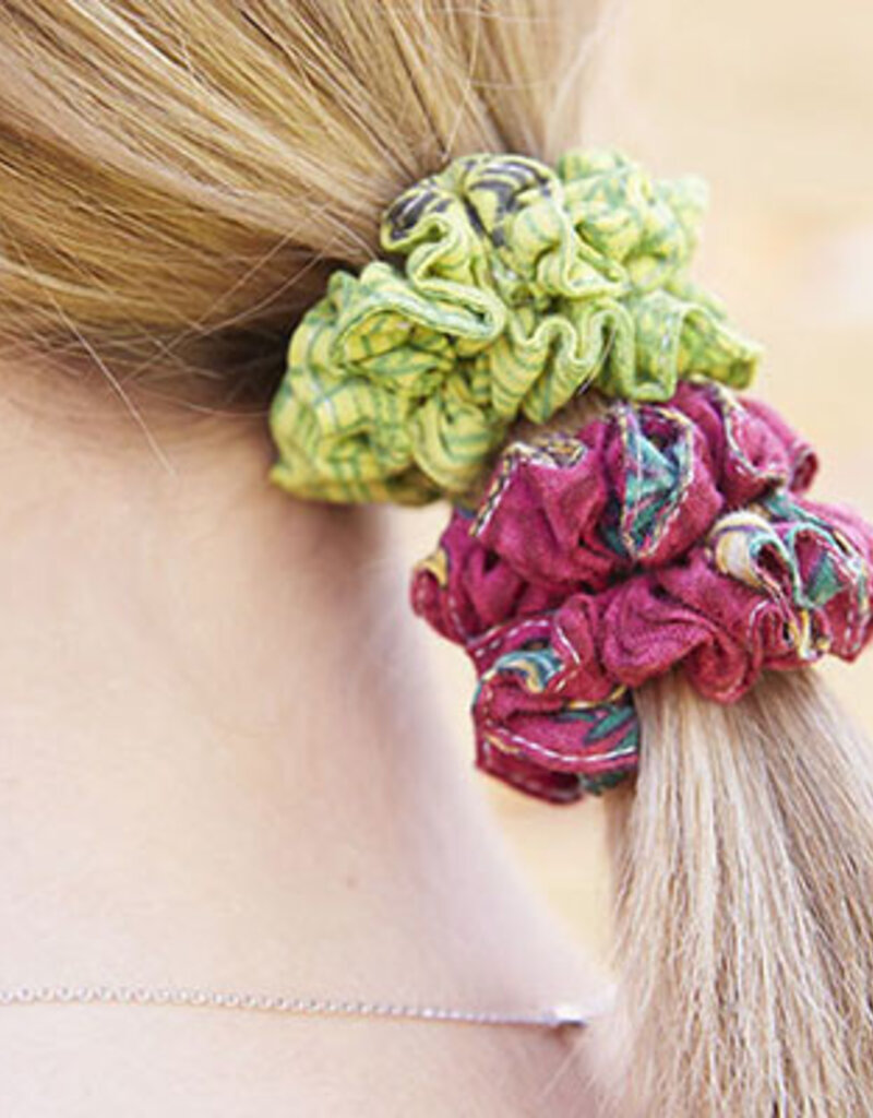 World Finds Sari Chic Mini Scrunchies