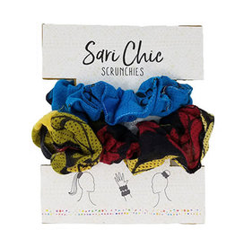 World Finds Sari Chic Scrunchies for Hair - Set of 2