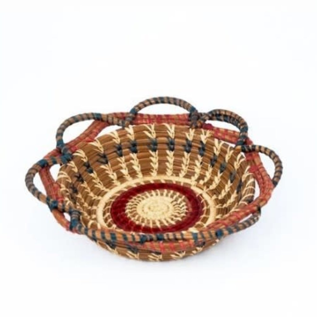 Mayan Hands Small Noelia Pine Needle and Wild Grass Basket