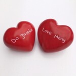 Venture Imports Soapstone Heart Paperweight Hand Carved