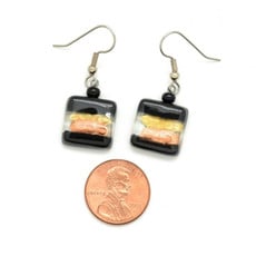 Dunitz & Co Square Drop Assorted Glass Earrings