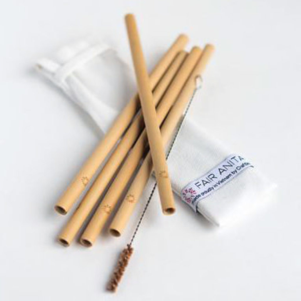 Malia Designs Bamboo Reusable Straw Set