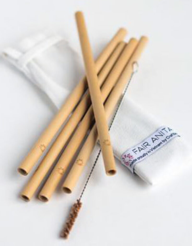 Malia Designs Bamboo Reusable Straw Set
