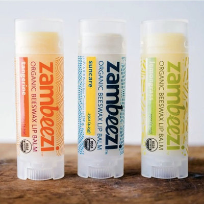 Sambah Naturals Three Pack of Zambeezi Lip Balm