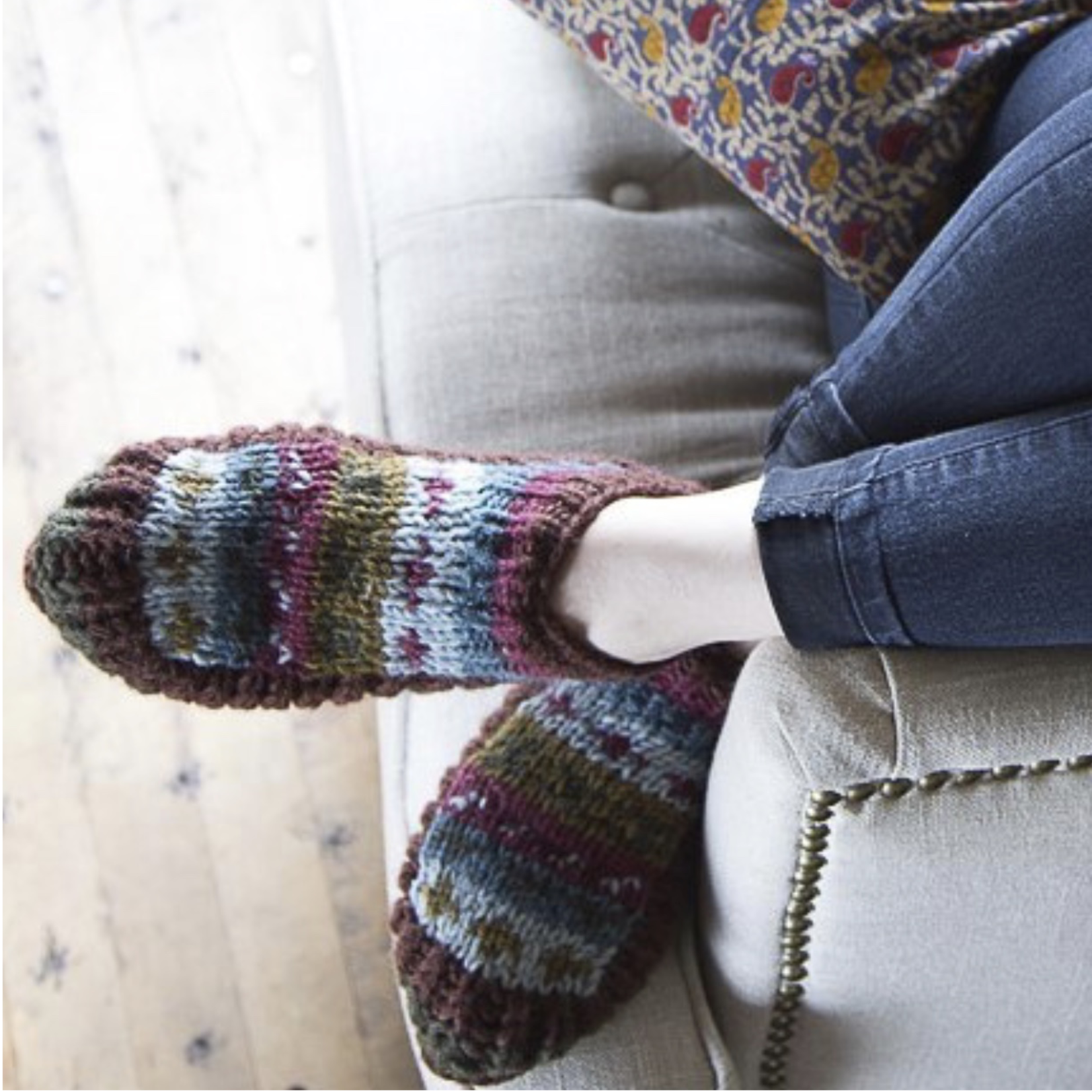 Ganesh Himal Tik Tik Wool slippers