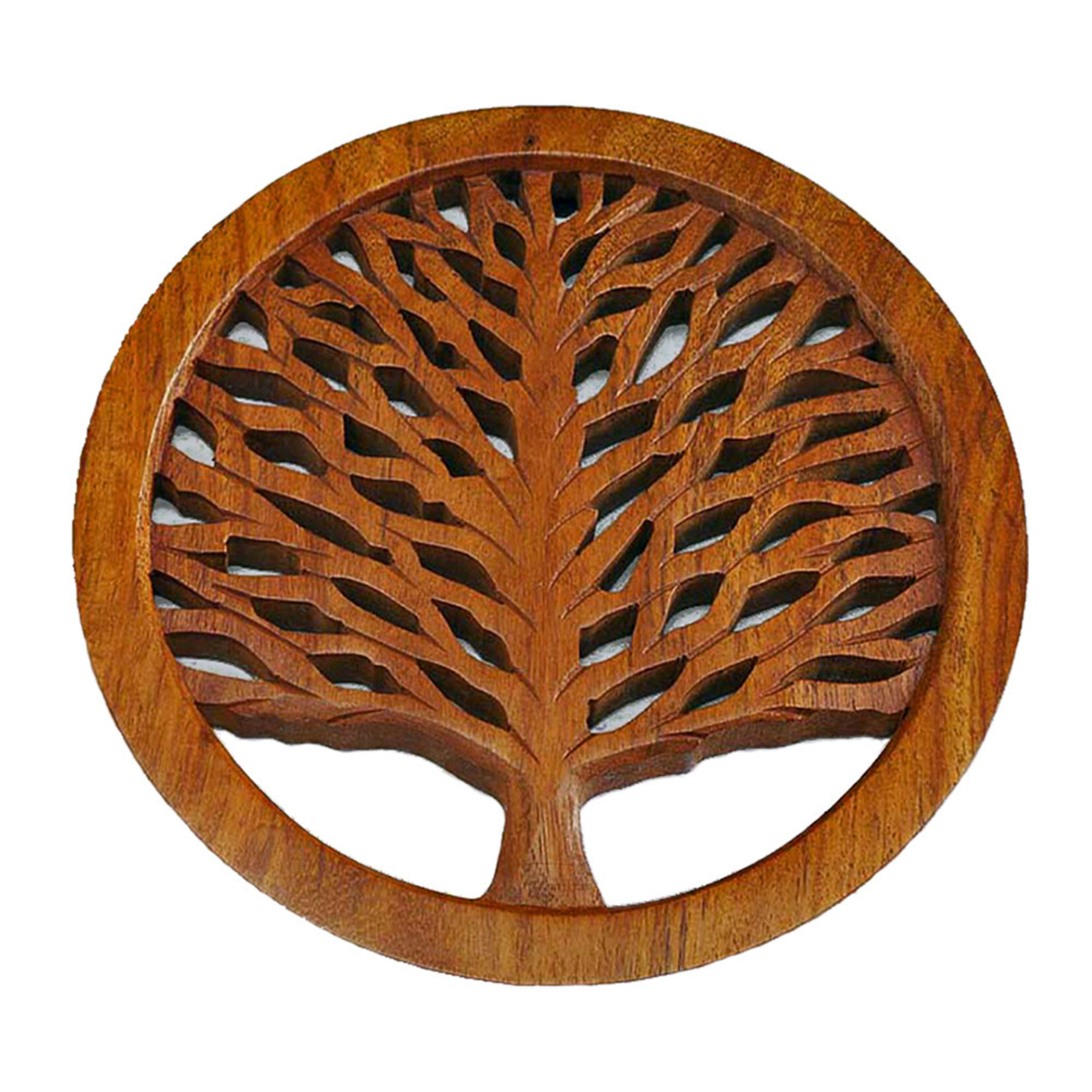Serrv Tree of Life Wooden Trivet