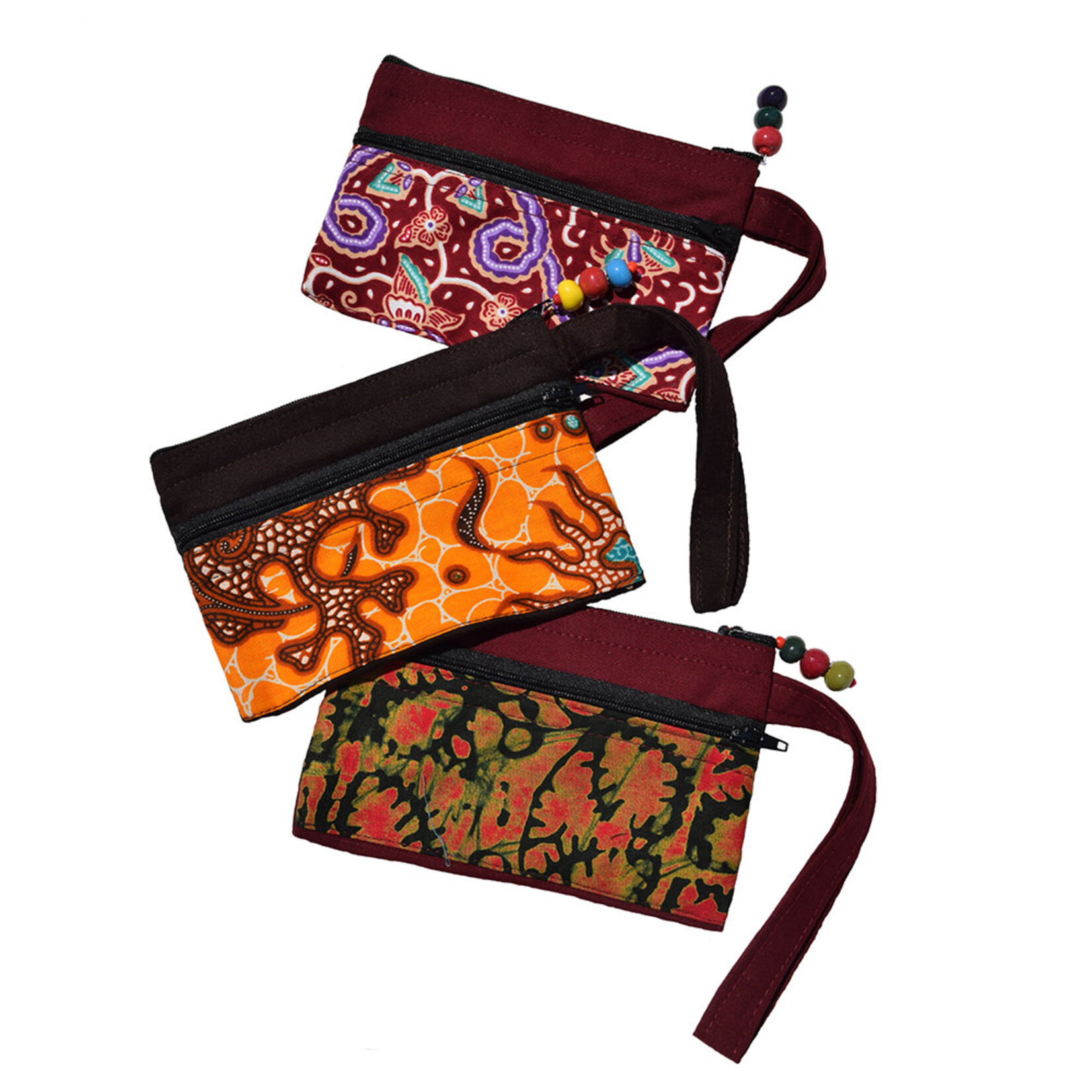Creation Hive Two Zip Kitenge Wristlet
