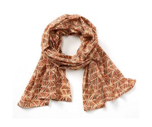brown cotton scarf