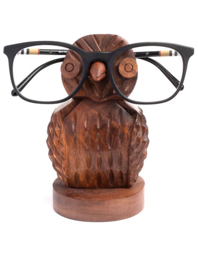 Matr Boomie Owl Rosewood Eyeglass Holder
