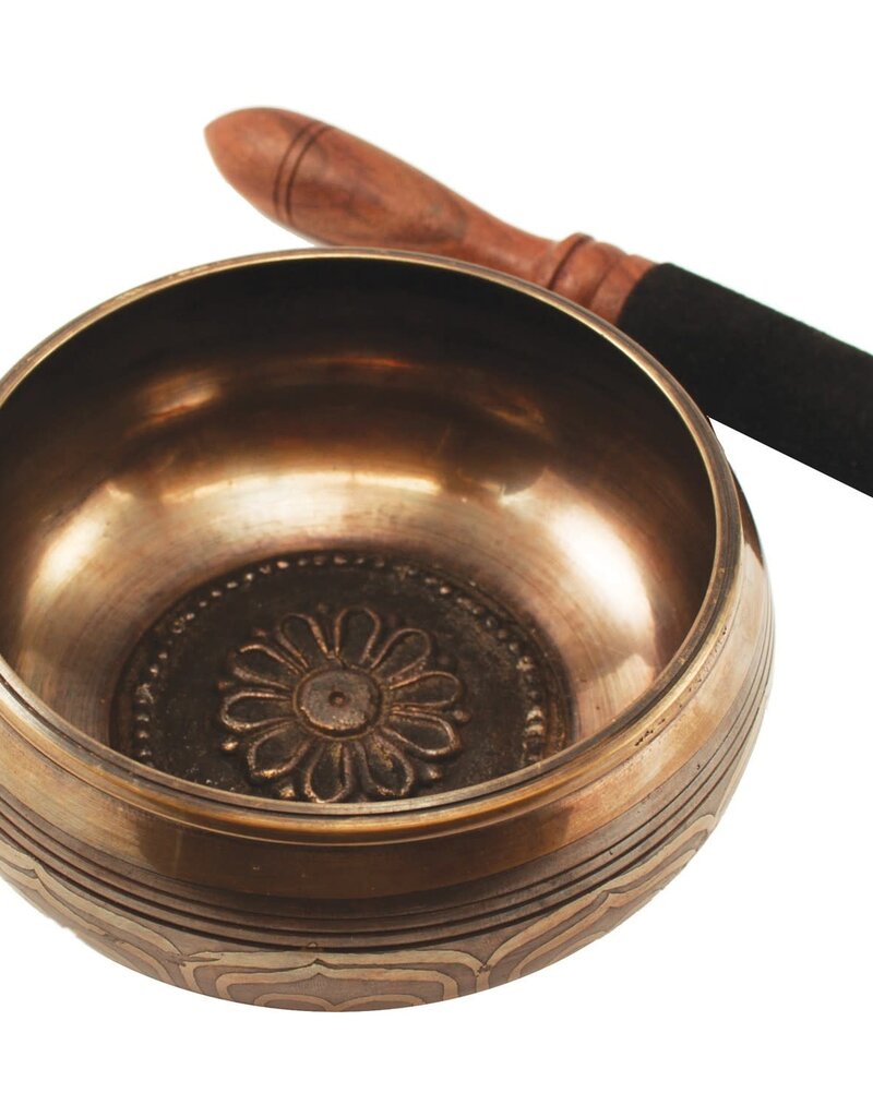 DZI Handmade Sacred Lotus Singing Bowl