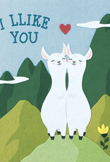 Good Paper Llike You Llamas Love Card