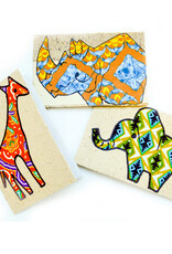 Creation Hive Kitenge Animal Cards 6 pack blank