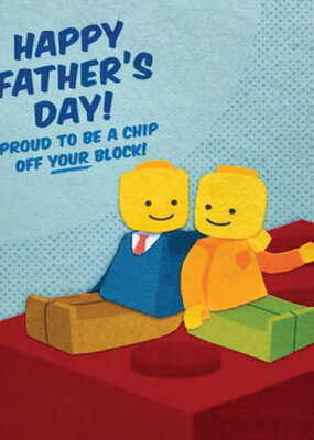 Good Paper Chip Off Your Block Father's Day Card