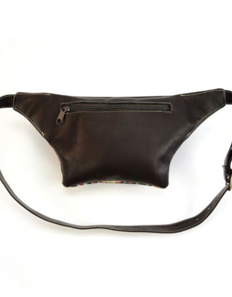 Minga Imports Leather Fanny Pack