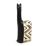 Minga Imports Llama  Chulucanas Figurine Black/White