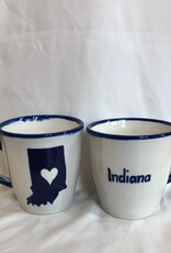 Lucia's Imports Love Indiana State Ceramic Mug