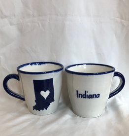 Lucia's Imports Love Indiana State Ceramic Mug