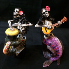 Inter-American Trading Mermaid Skeleton Calaca Day of the Dead